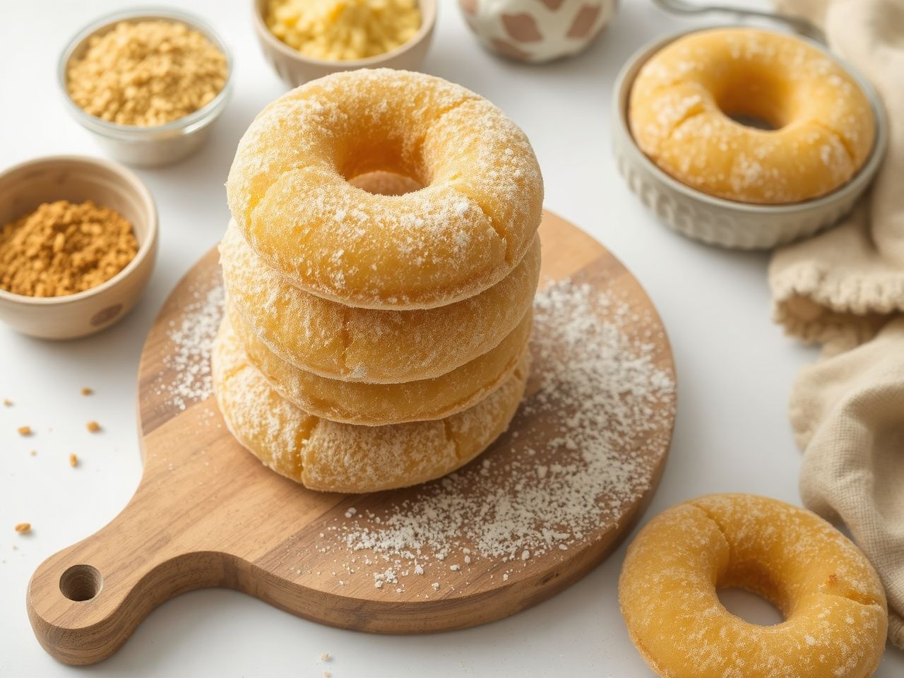 A kukoricaliszt természetes íze különlegessé teszi a gluténmentes fánkot.