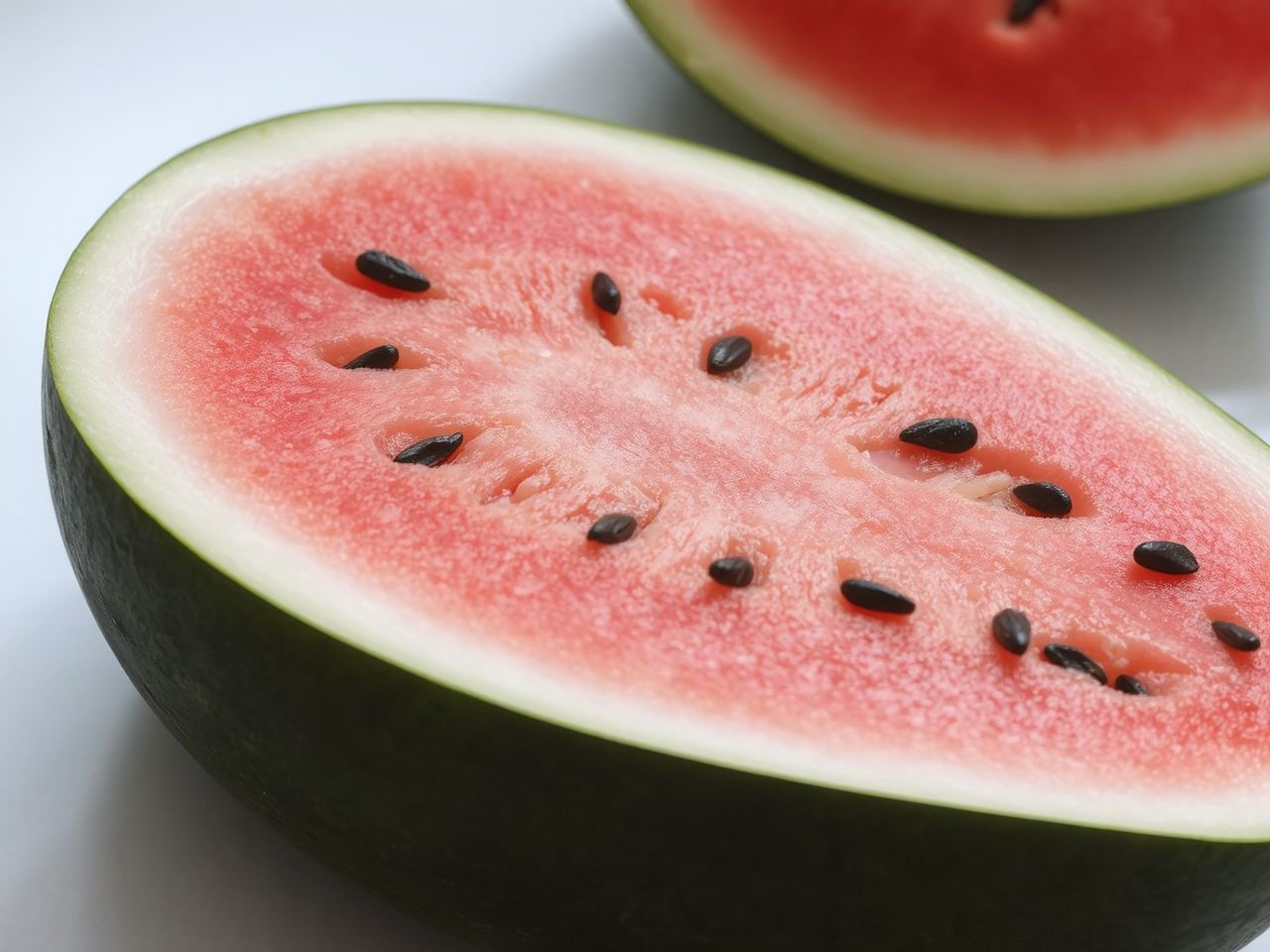 A dinnye zöld héja, sárga foltja érettségre utal.