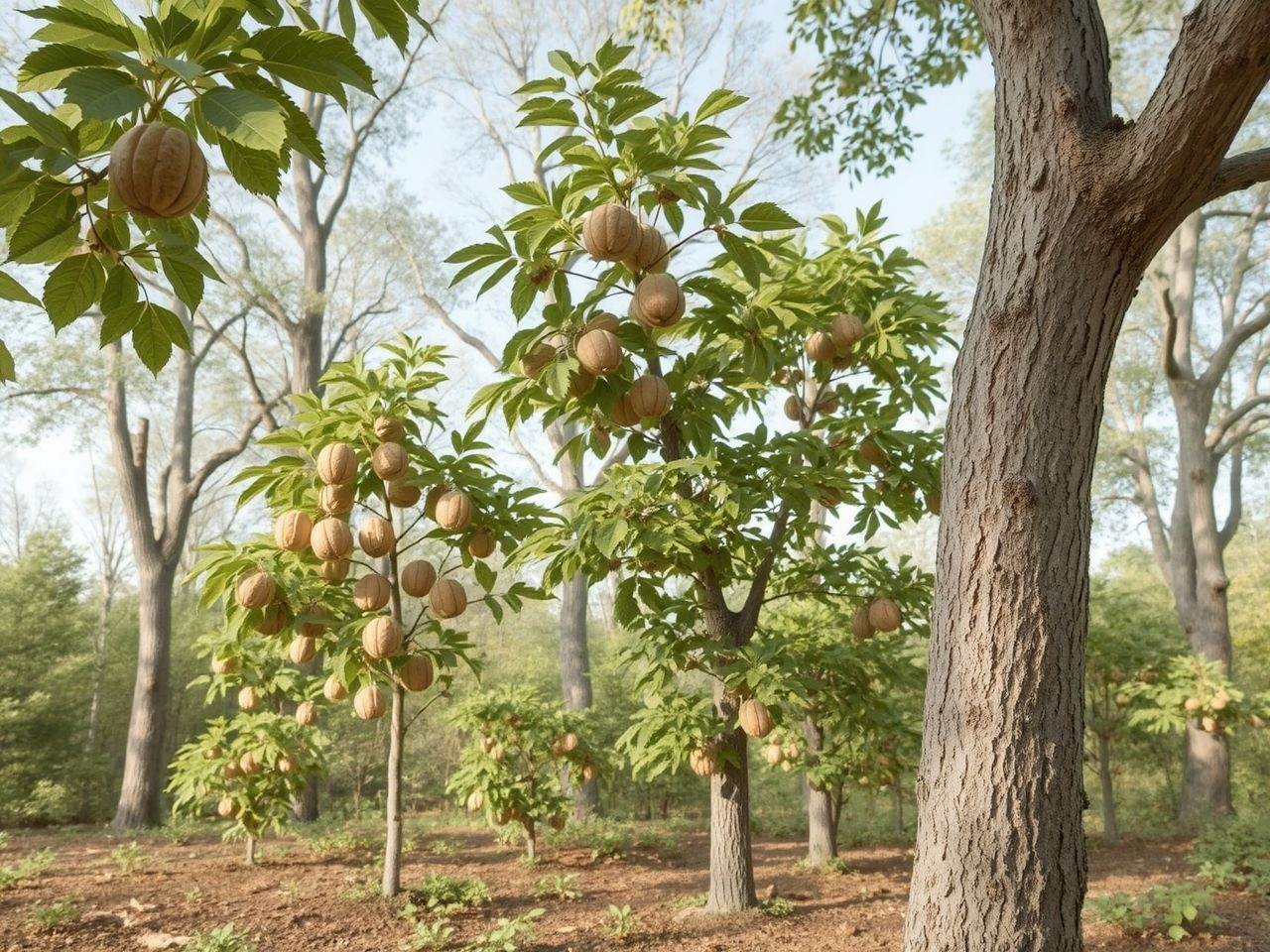 A magyarországi diófák főként fekete és közönséges fajok.