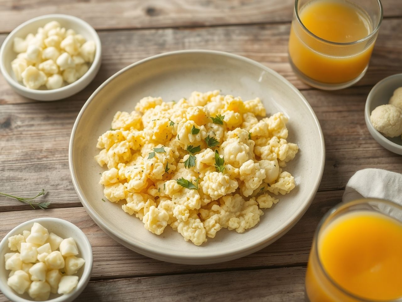 A karfiolos rántotta olcsó és környezetbarát reggeli választás.