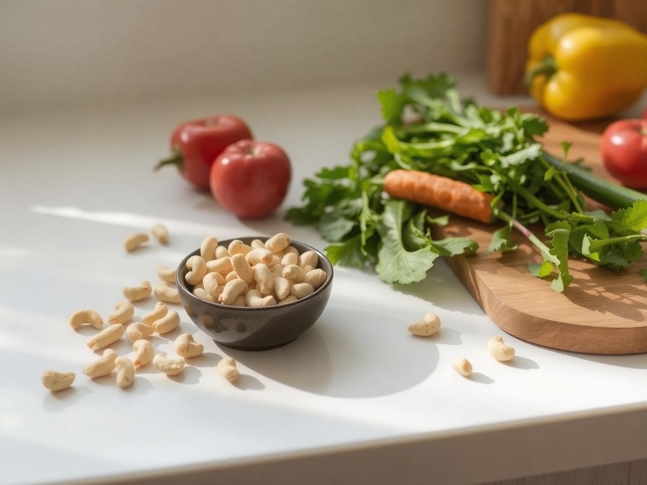 A kesudió gazdag egészséges zsírokban és fehérjében.