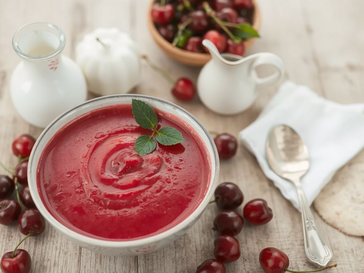 A hideg meggyleves tökéletes nyári frissítő gyümölcsleves recept.