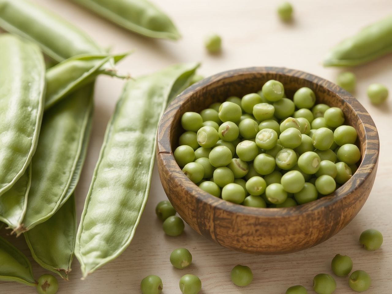 A zöldborsó gazdag rostban és segíti az emésztést.