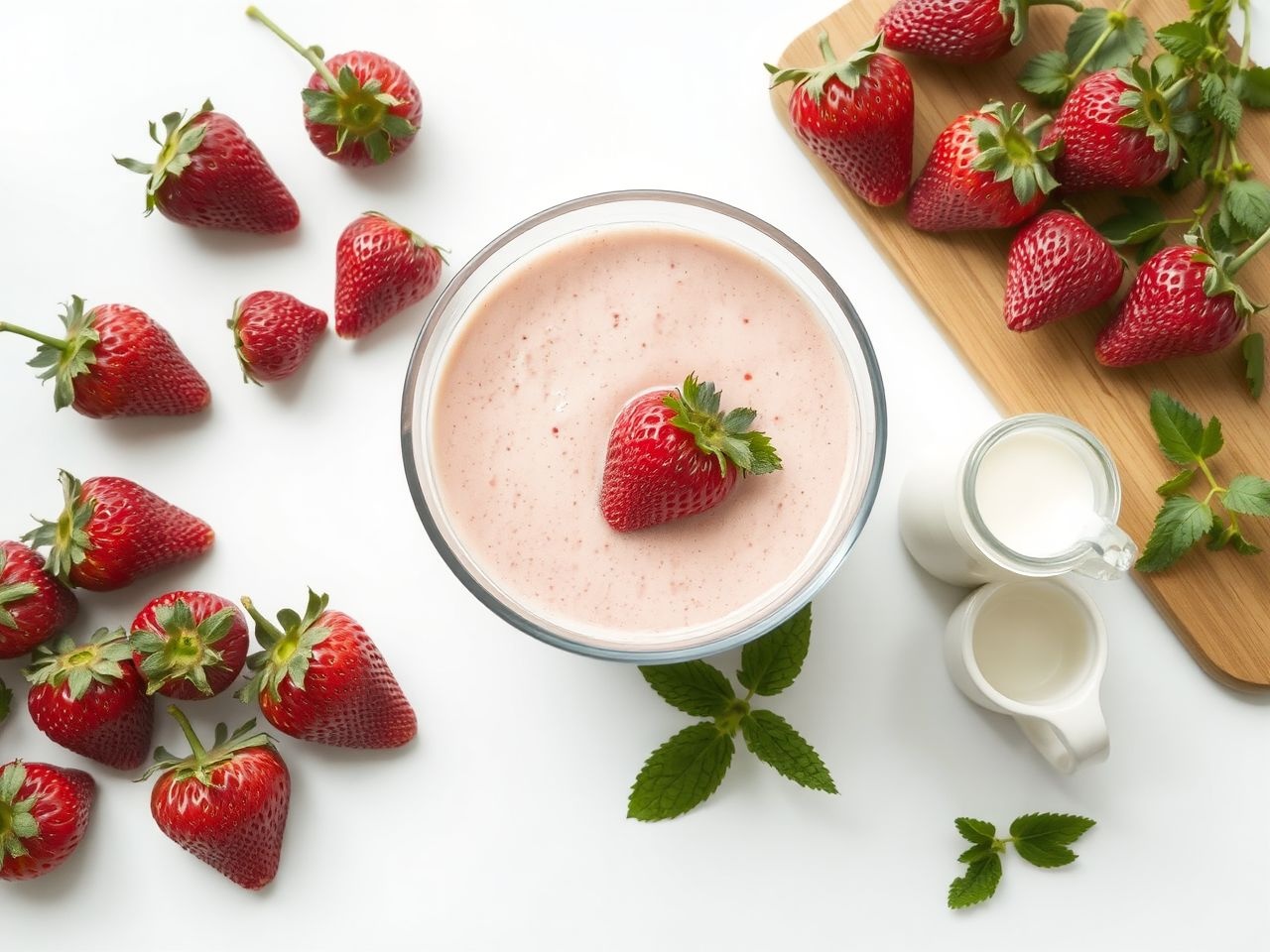 A klasszikus eperkrémleves alapja a friss, érett eper.