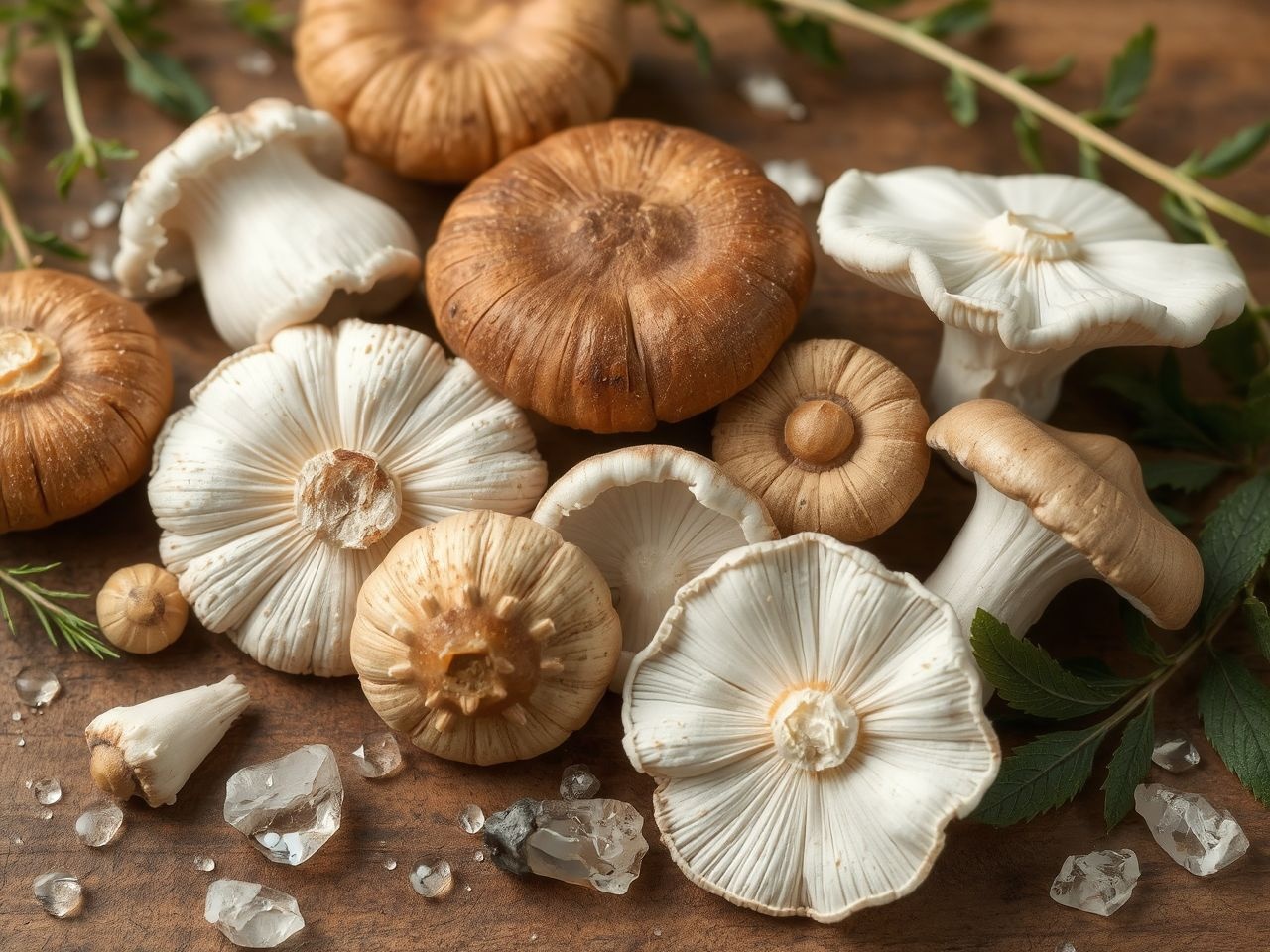 A gombák ásványi anyagokban gazdagok, támogatják az immunrendszert.