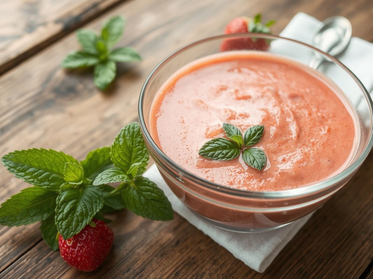 Az eperkrémleves a tradicionális és modern gasztronómia ízei.