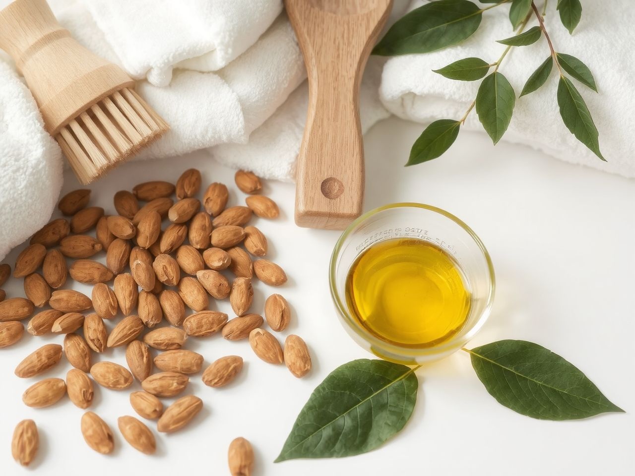 A mandula olaja mélyen hidratálja a bőrt és hajat.