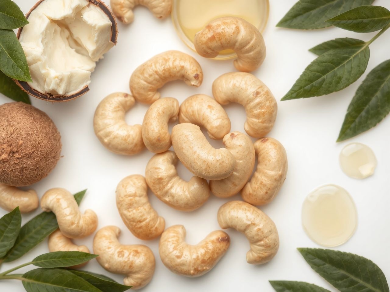 A kesudió gazdag E-vitaminban, támogatva bőr és haj egészségét.