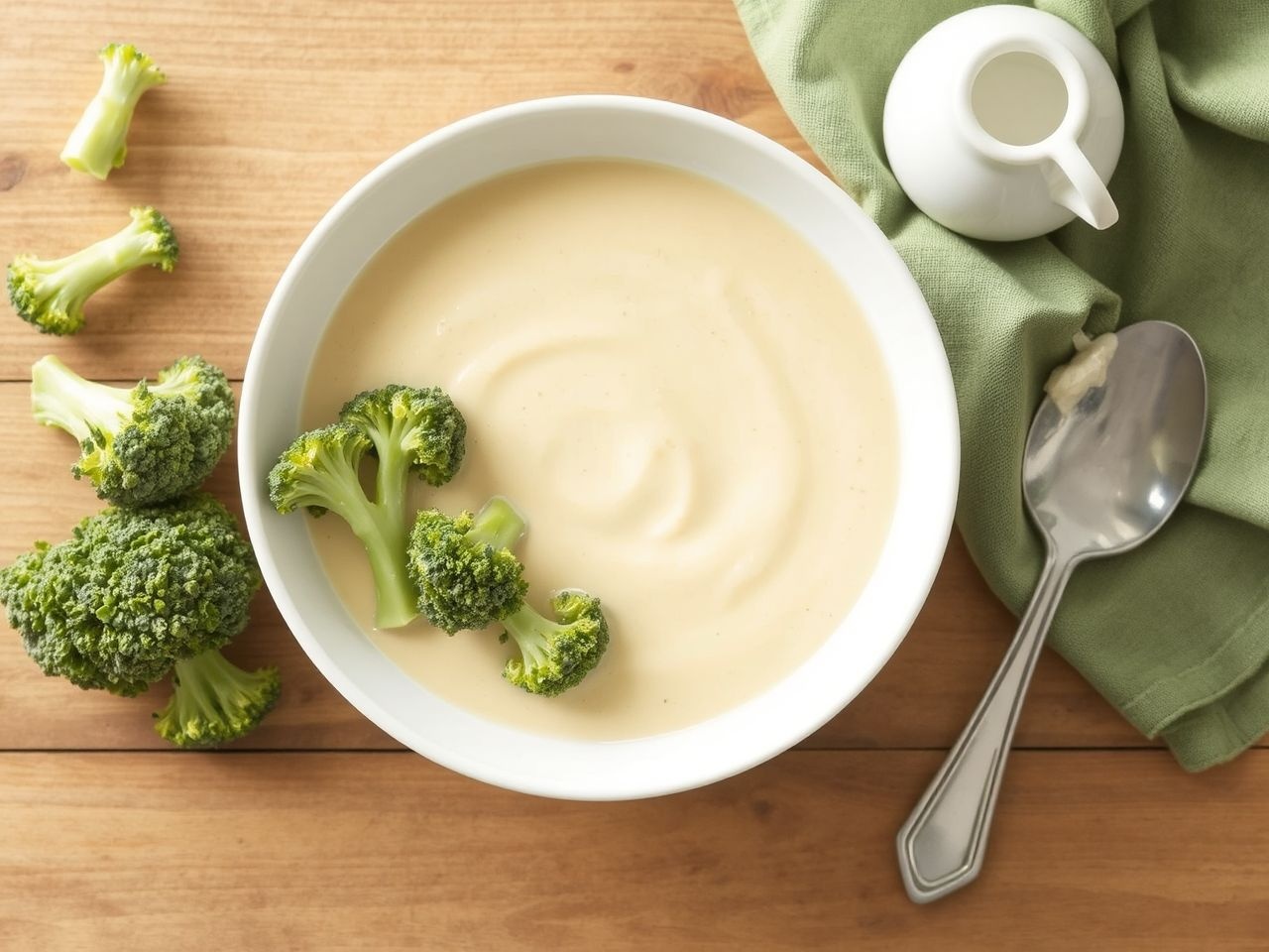 A brokkolikrémleves ideális egészséges vacsora gyerekeknek is.