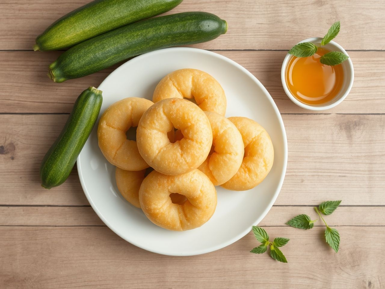 A cukkinis fánk kevesebb kalória, mégis ízletes és laktató.