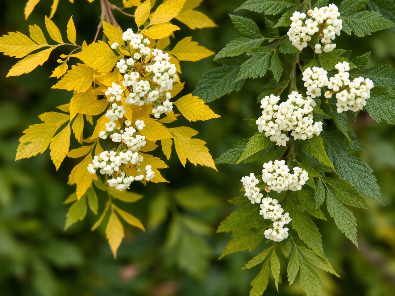 A sárga levelű bodza ritkább, különlegesebb ízvilággal rendelkezik.