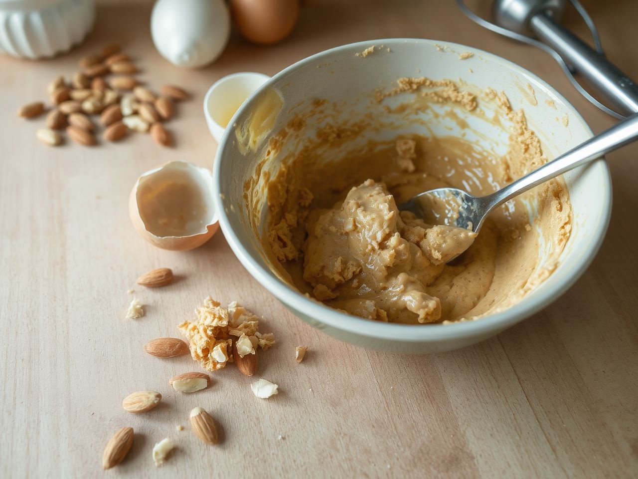 Kerüld a túlságosan morzsalékos állagot a mandulagolyóknál!