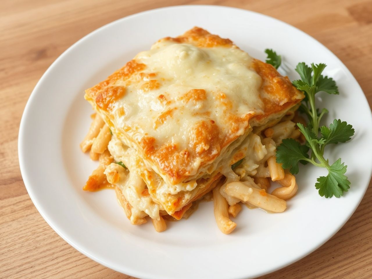 A karfiolos lasagne gluténmentes alternatívát kínál hagyományos helyett.