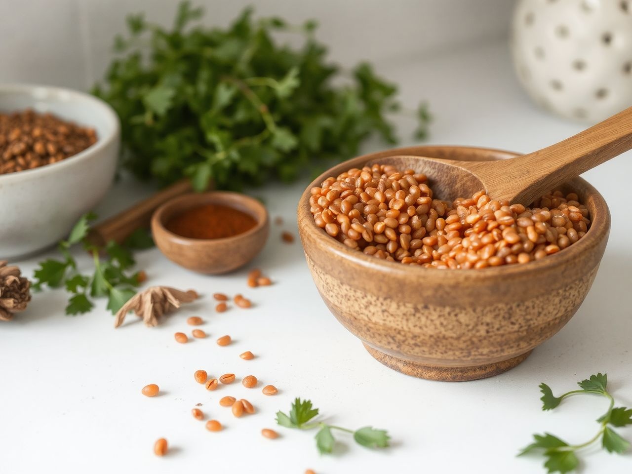 A vörös lencse könnyen főzhető és fehérjedús húshelyettesítő.