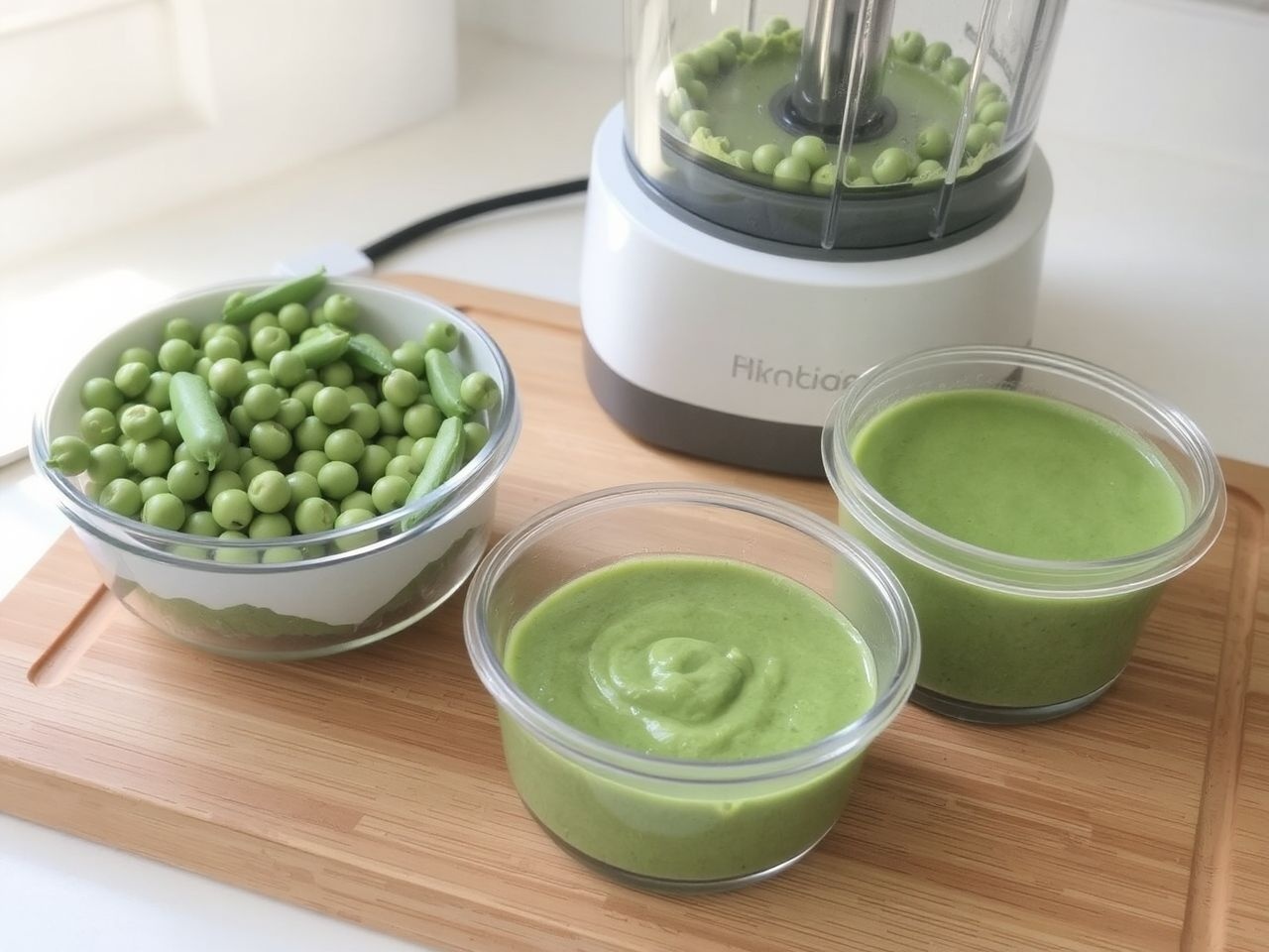 A zöldborsó vitaminokban gazdag, ideális első pürékhez.