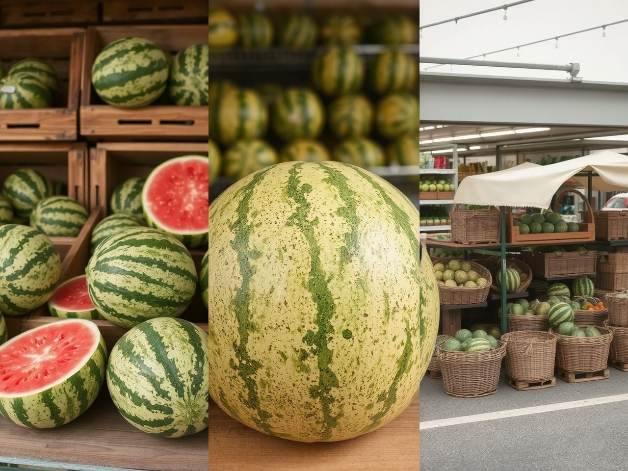 A piacról vásárolt dinnye általában frissebb és édesebb.