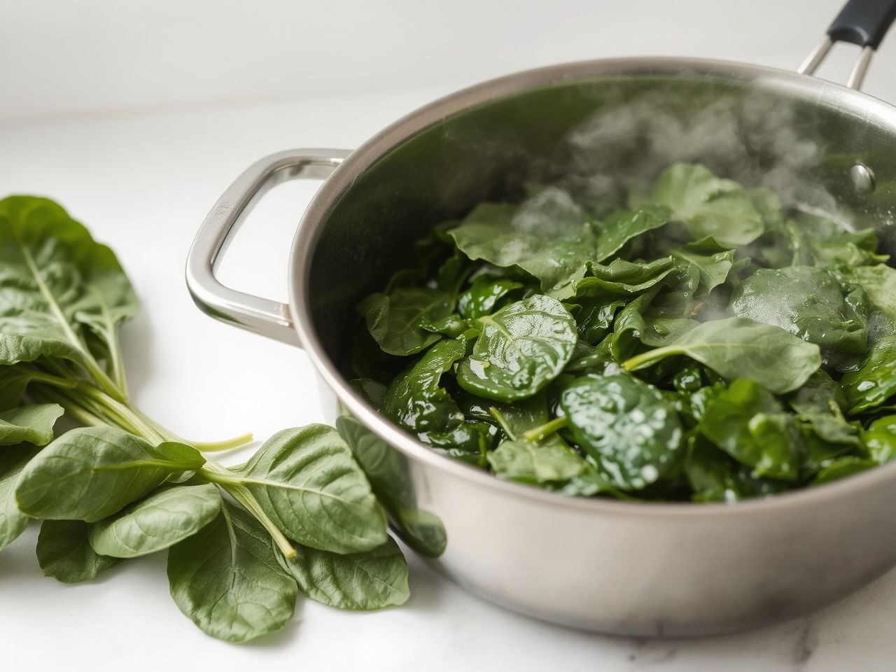 A spenót főzve csökkenti az oxalátszintet, javítva felszívódást.