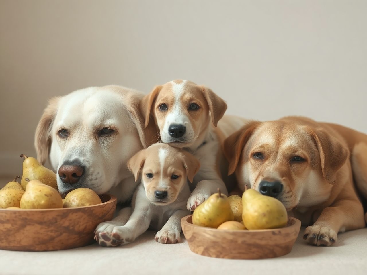 Az idős kutyák számára a körte könnyen emészthető finomság.