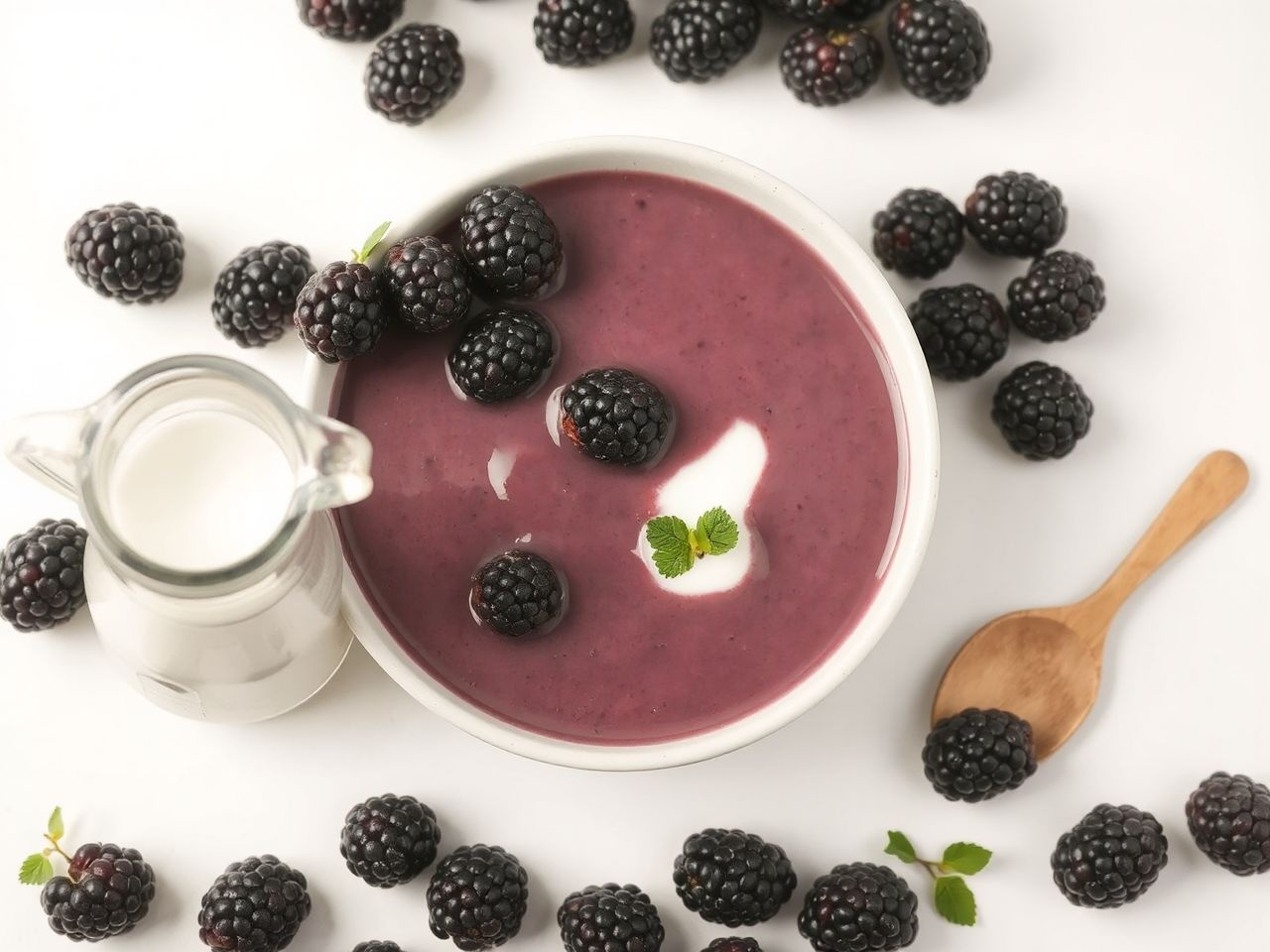 A szederkrémleves gyorsan és könnyen elkészíthető lépésről lépésre.