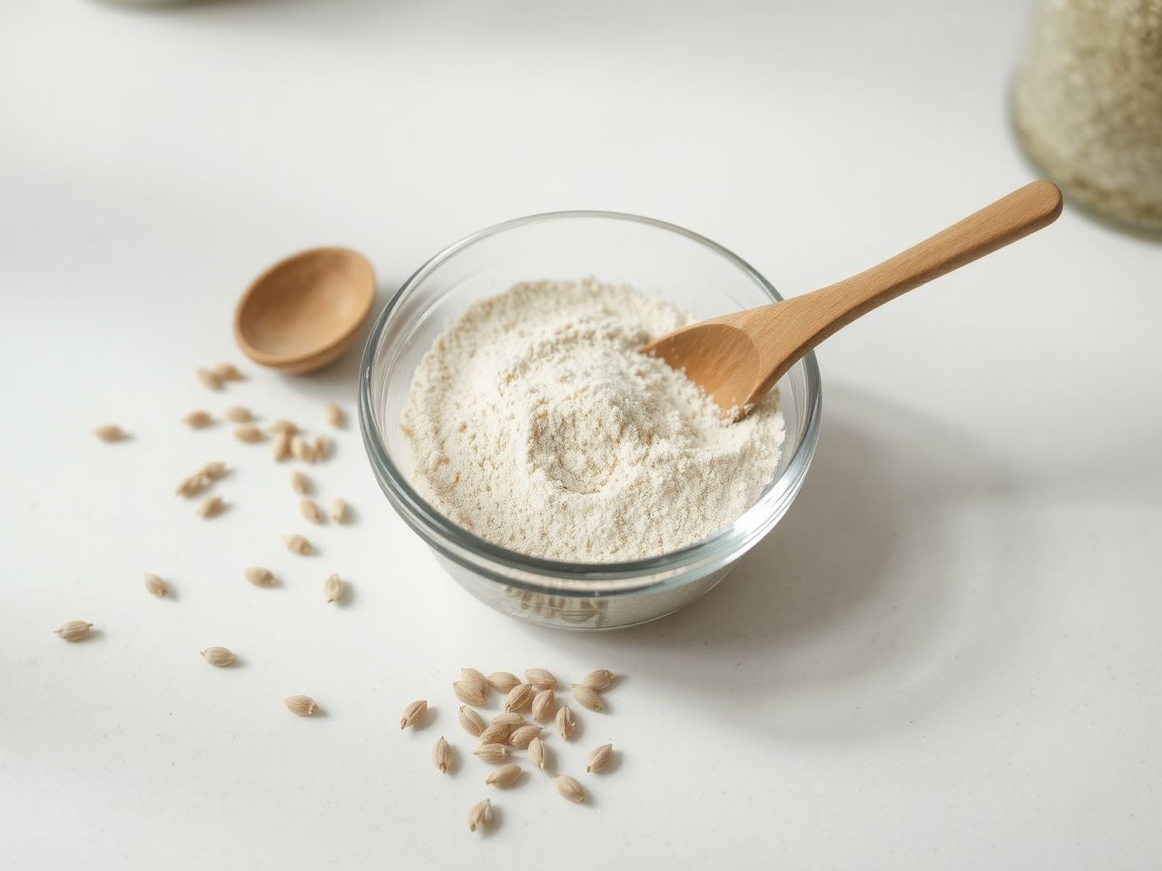 A máriatövismag liszt diós ízt és gazdag textúrát ad.