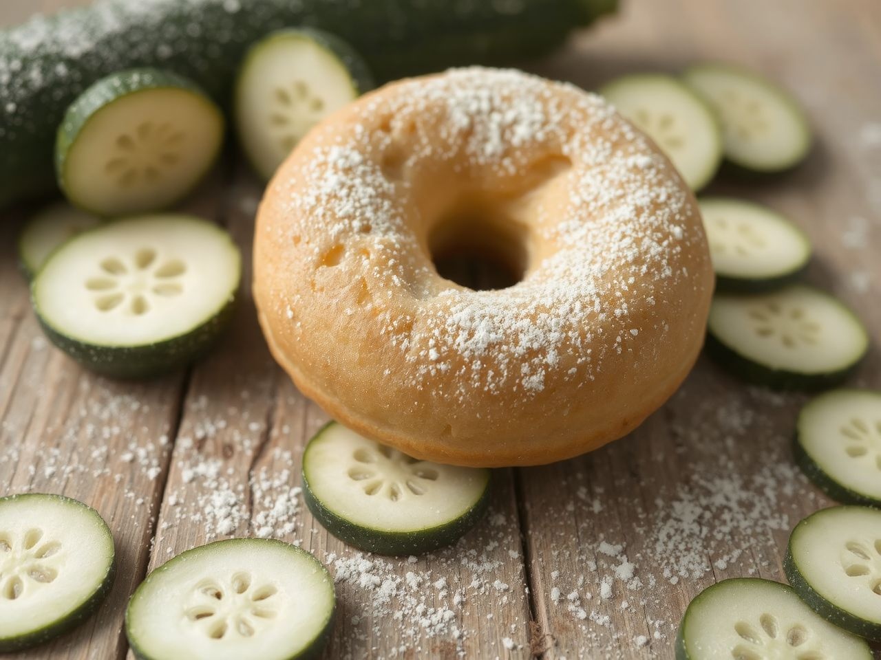 A cukkinis fánk egészségesen lágy, tele zöldség és édesség!