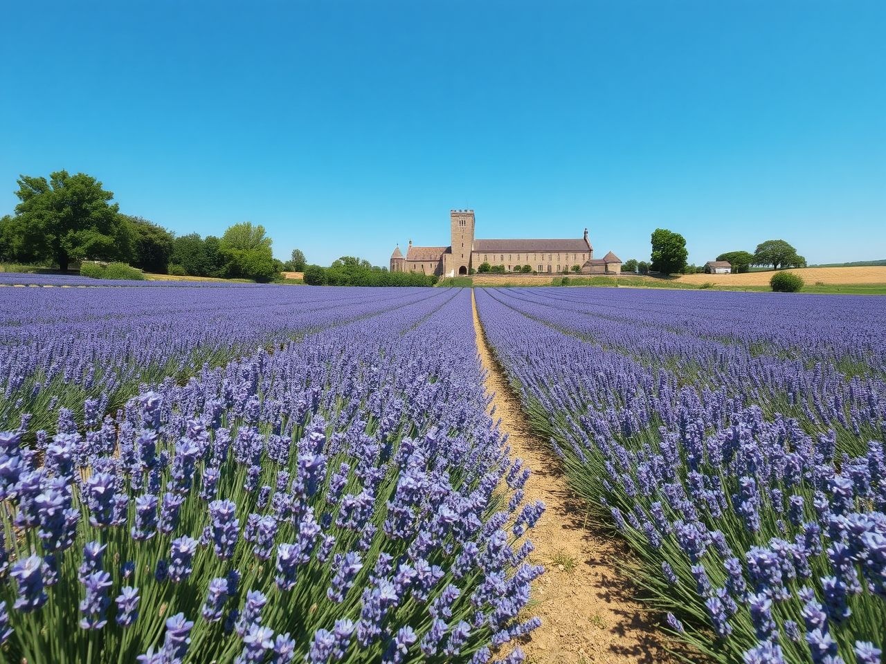 Pannonhalmán a bencések levendulás kertje különleges gyógyhatású.