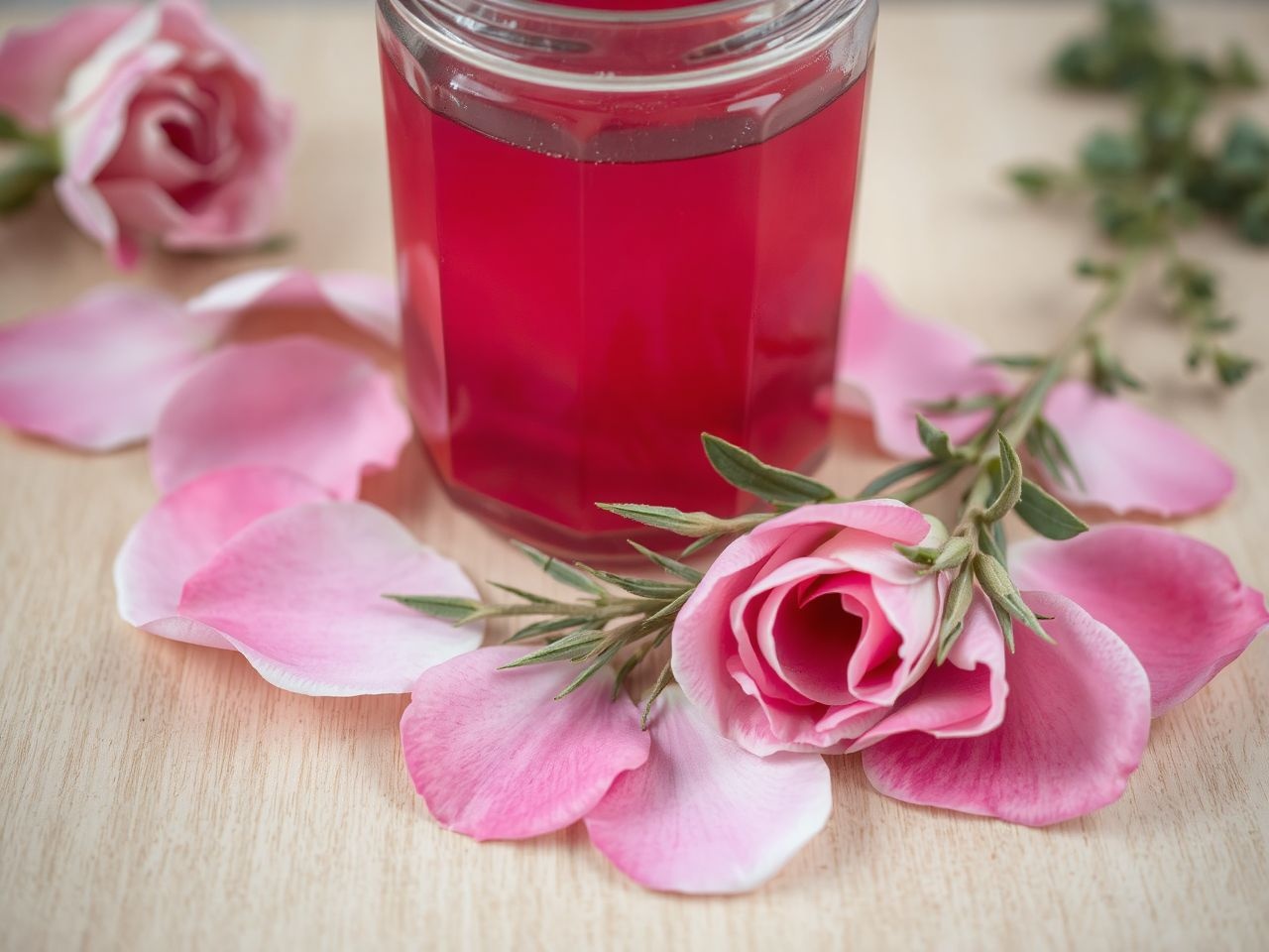 A rózsaszirom szörp friss virágokból a legillatosabb.