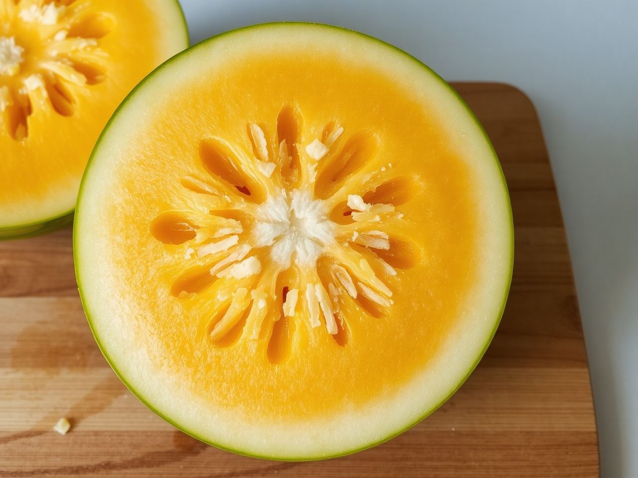 A sárga húsú dinnye különleges, édes ízével varázsol.