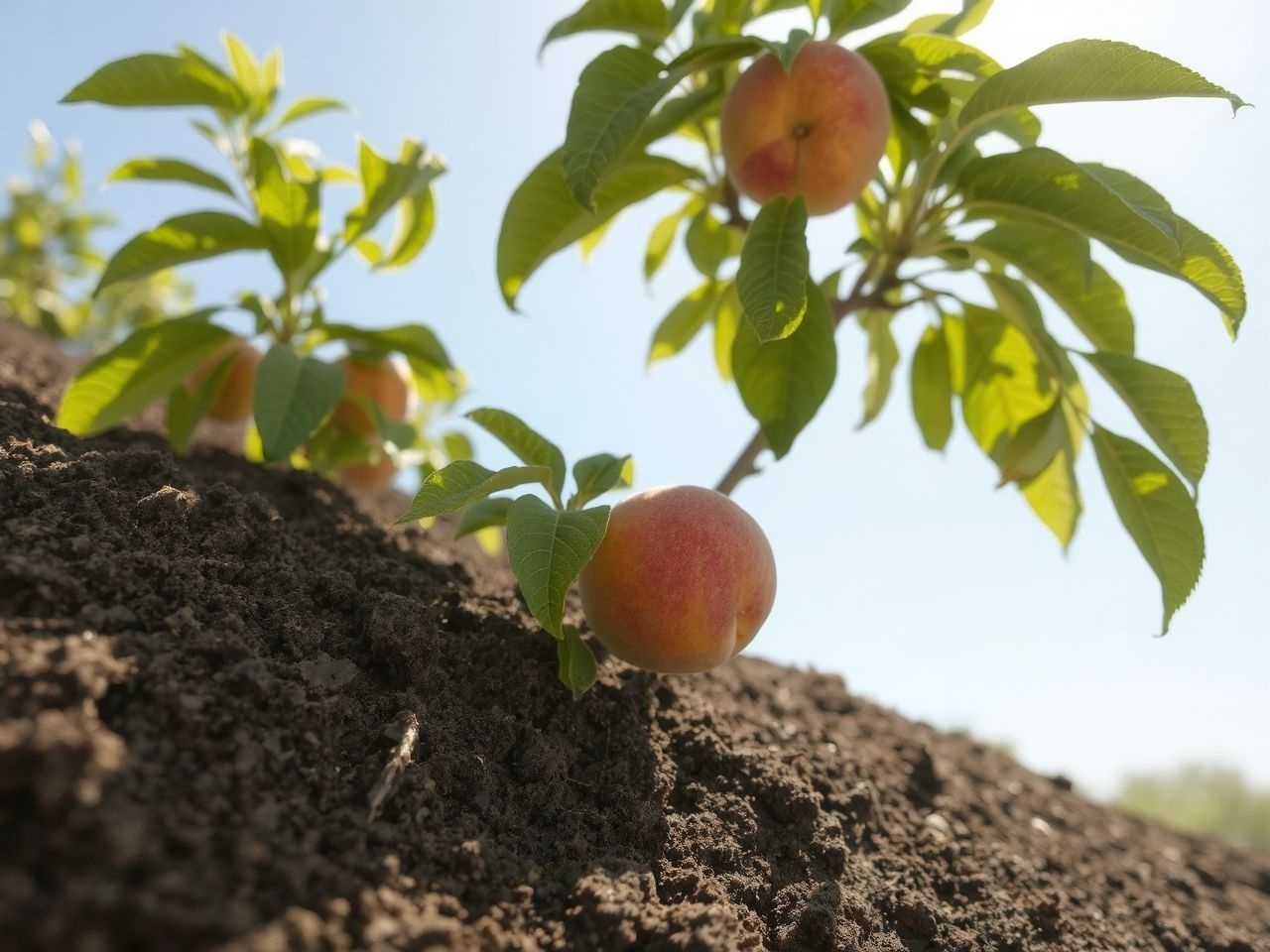 A Vörös Császár őszibarack napfényben és jó vízáteresztésű talajon fejlődik.