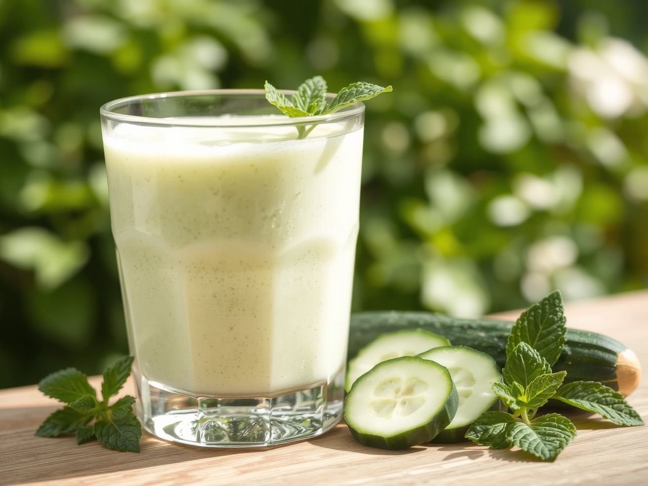 Az uborka és menta kombinációja kiváló nyári frissítő.