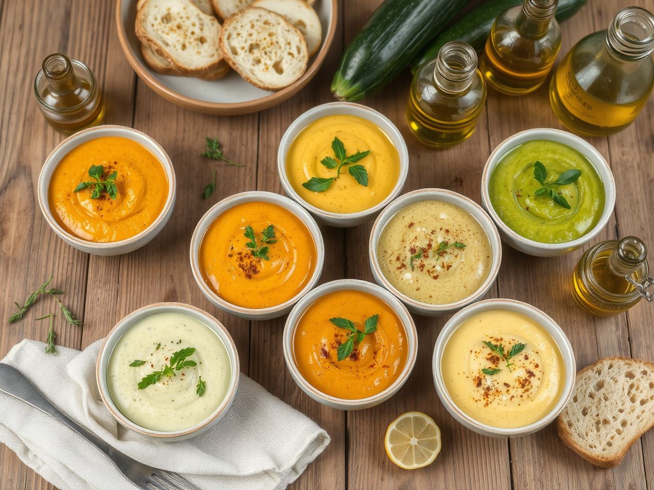 A cukkinikrém fűszerezése végtelen variációt rejt.