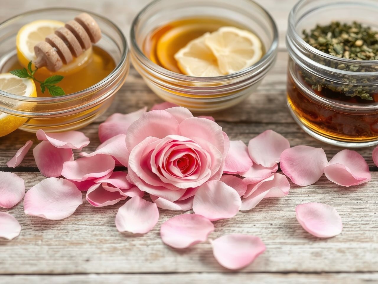 A rózsaszirom szörphöz lime és szerecsendió különleges aromát ad.