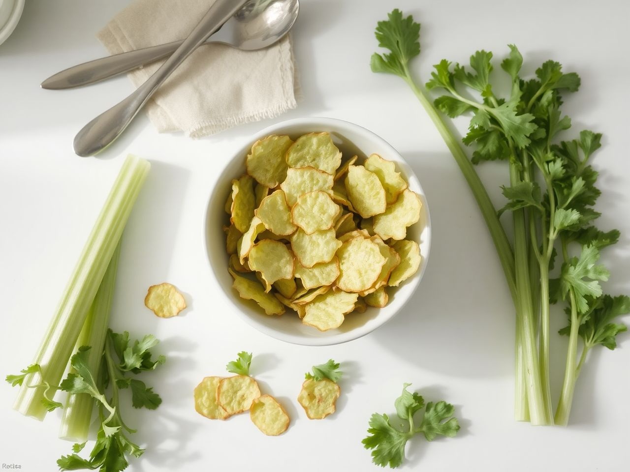 A zeller chips készítése csökkenti az ételpazarlást és hulladékot.