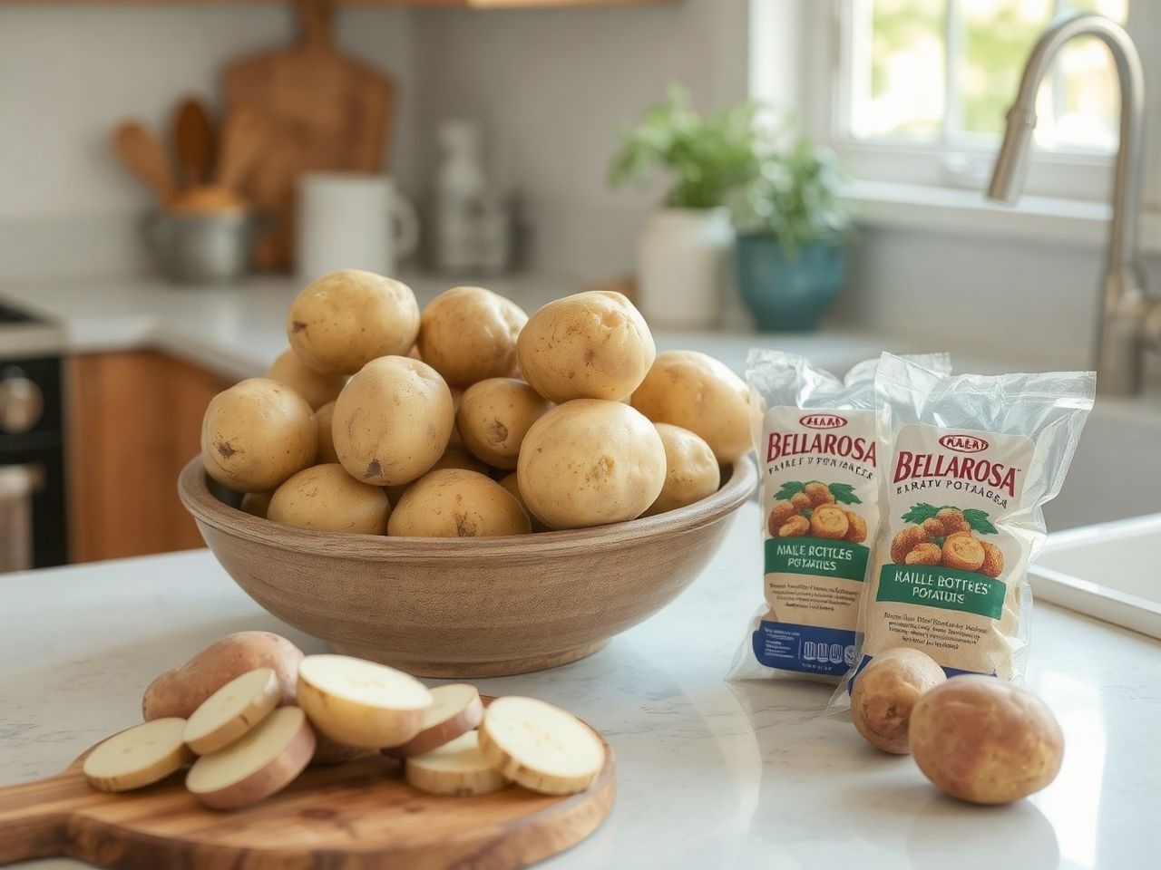 A Bellarosa burgonya ideális salátákhoz és sült ételekhez egyaránt.