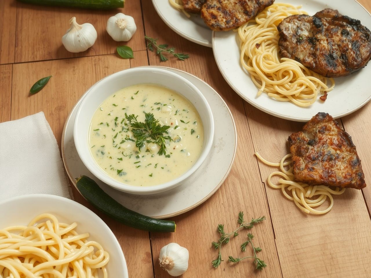 A cukkini mártás könnyed, egészséges családi étkezéseket varázsol.