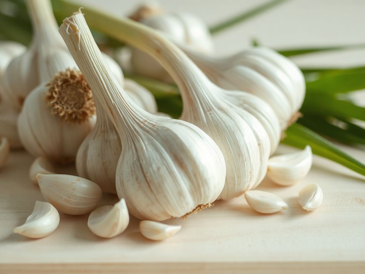 A fokhagyma természetes allicint tartalmaz, erős antibakteriális hatással.