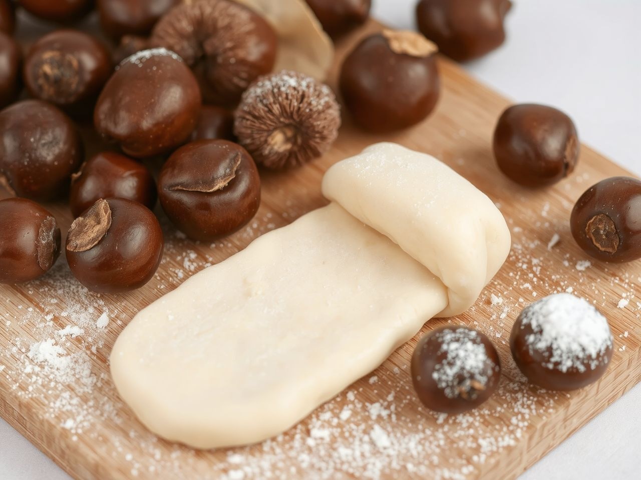 A gesztenyetésztát krémesre keverve válik igazán lággyá.