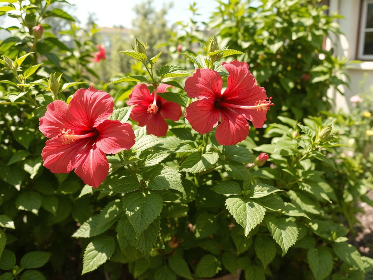 A hibiszkuszt nyáron érdemes szabadba kihelyezni, jól érzi magát.