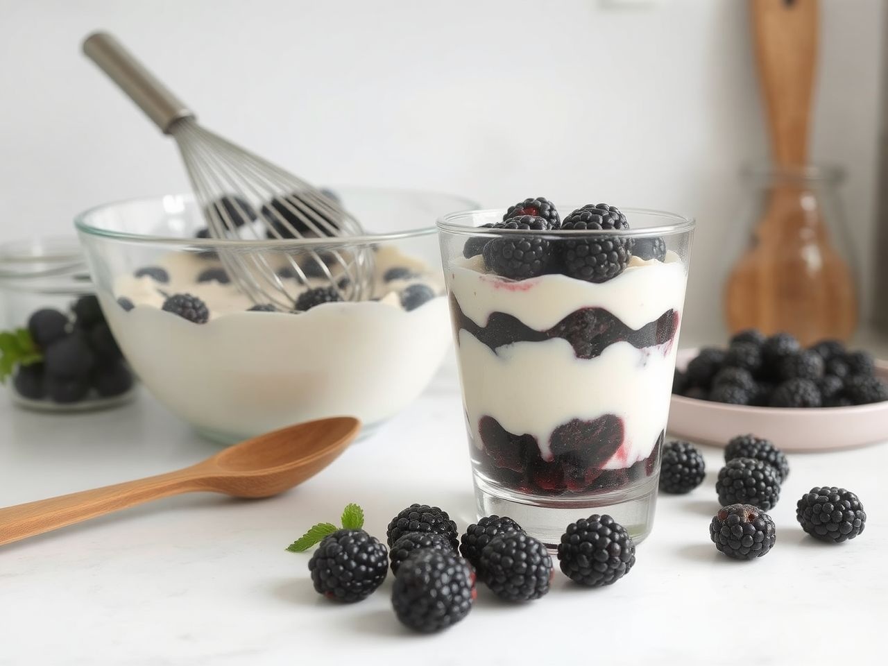 A mixer segíti a krém gyors, sima állagú elkészítését.