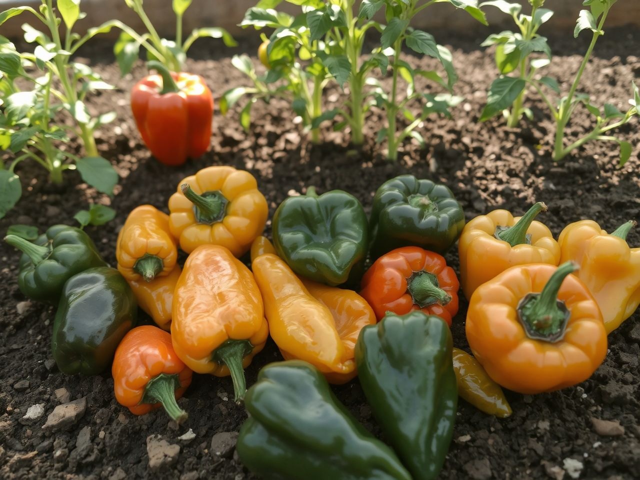 A csípős paprikafajták jobban fejlődnek a magaságyásban.