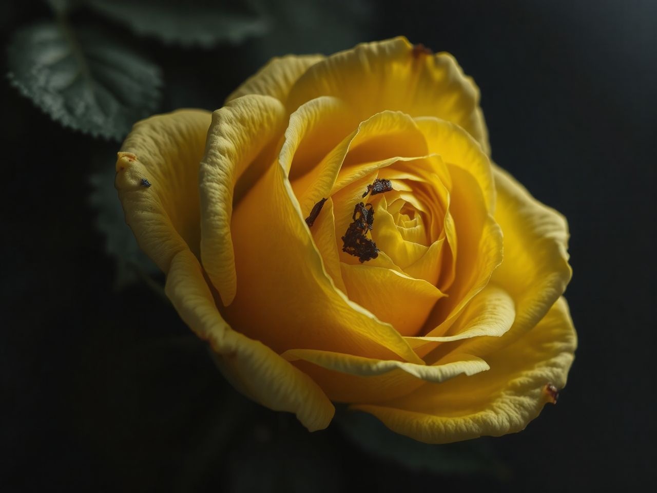 A sárga rózsa sötét oldala az irigység és hűtlenség.