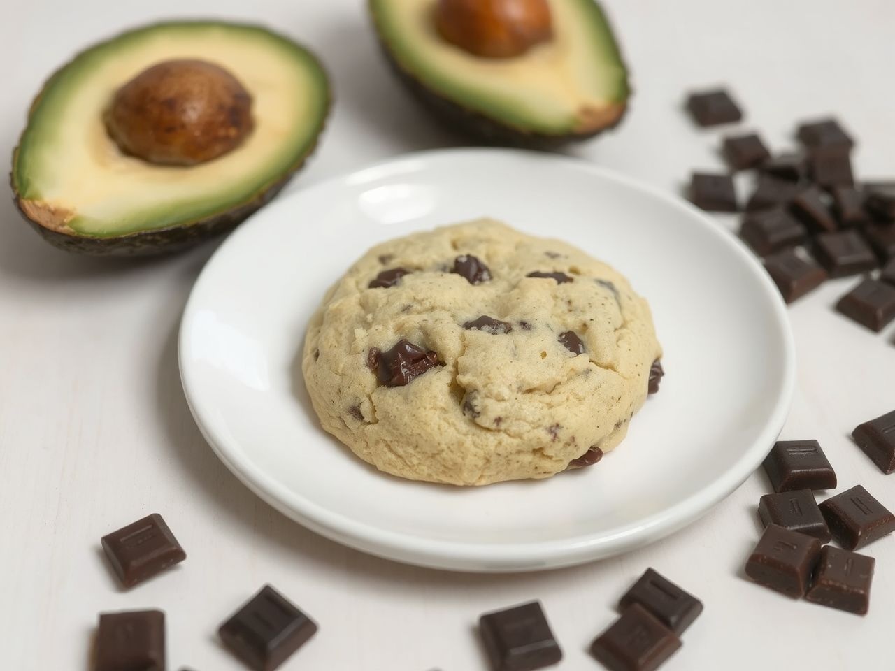 Az avokádó természetes zsírokkal teszi puhává a kekszt.