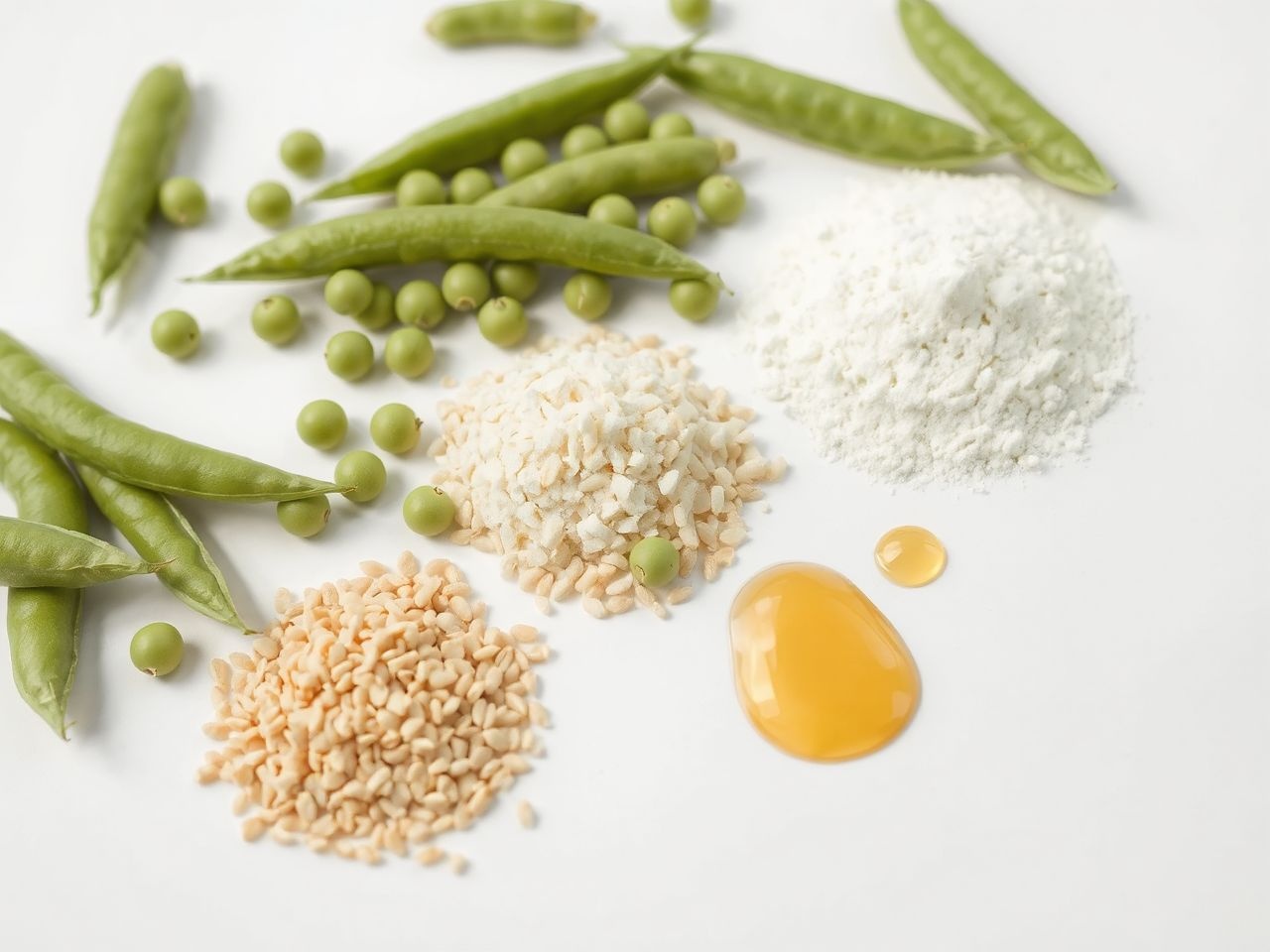 A zöldborsó fehérjében gazdag, alacsony zsírtartalmú növény.