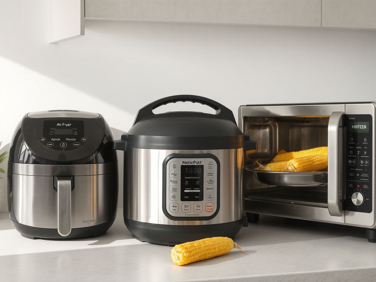 A mikrohullámú sütő gyorsan puhára főzi a kukoricát.