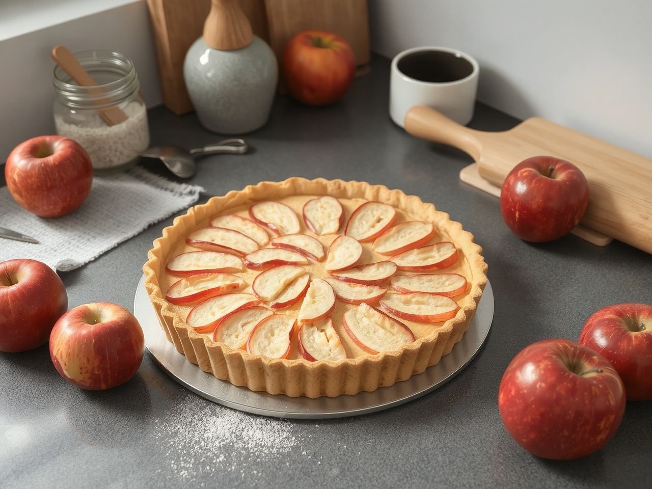 Az almás linzer modern változata egészséges alapanyagokkal készül.