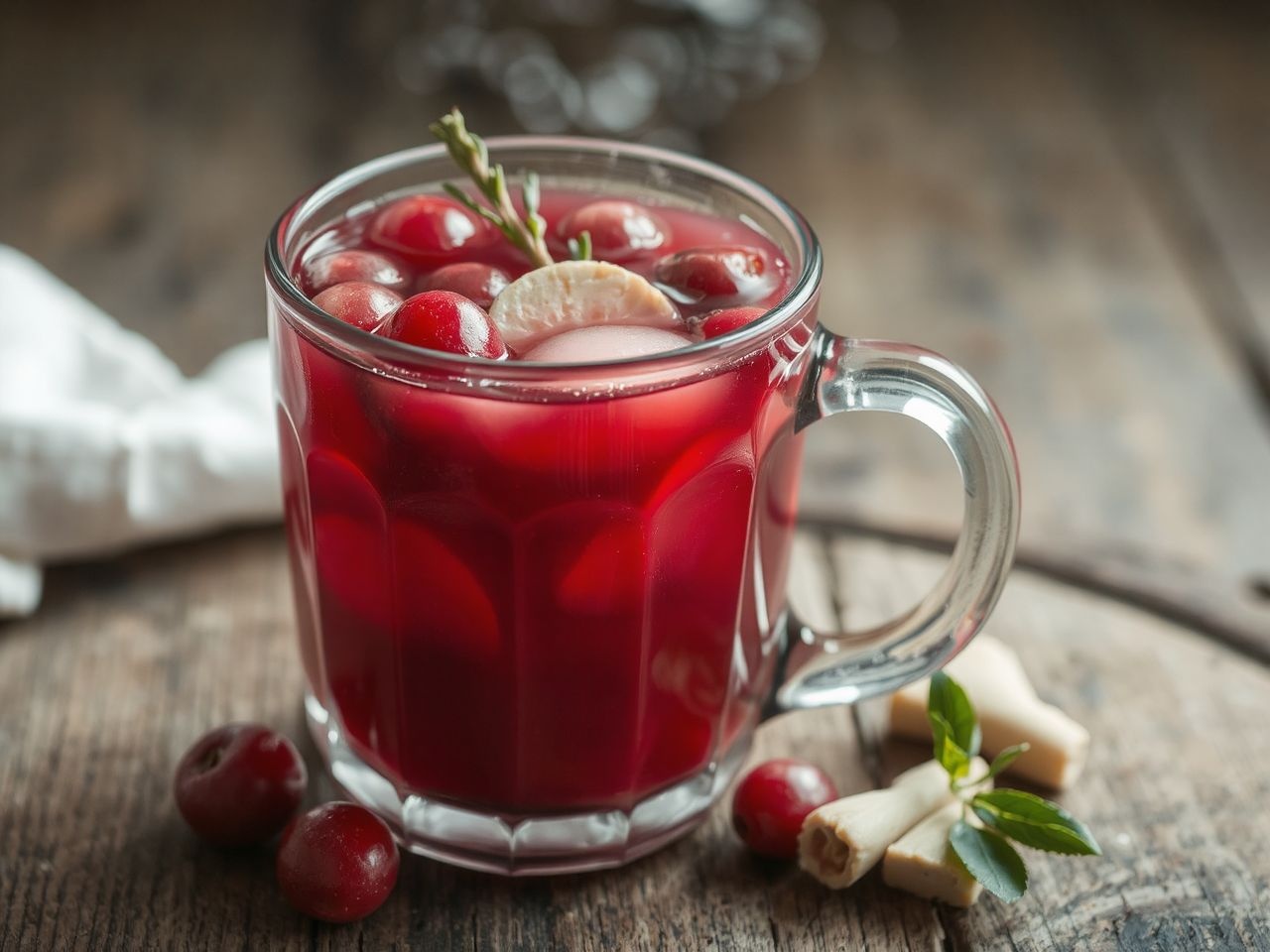 Az áfonya édes savassága tökéletesen kiegyensúlyozza a gyömbér csípősségét.