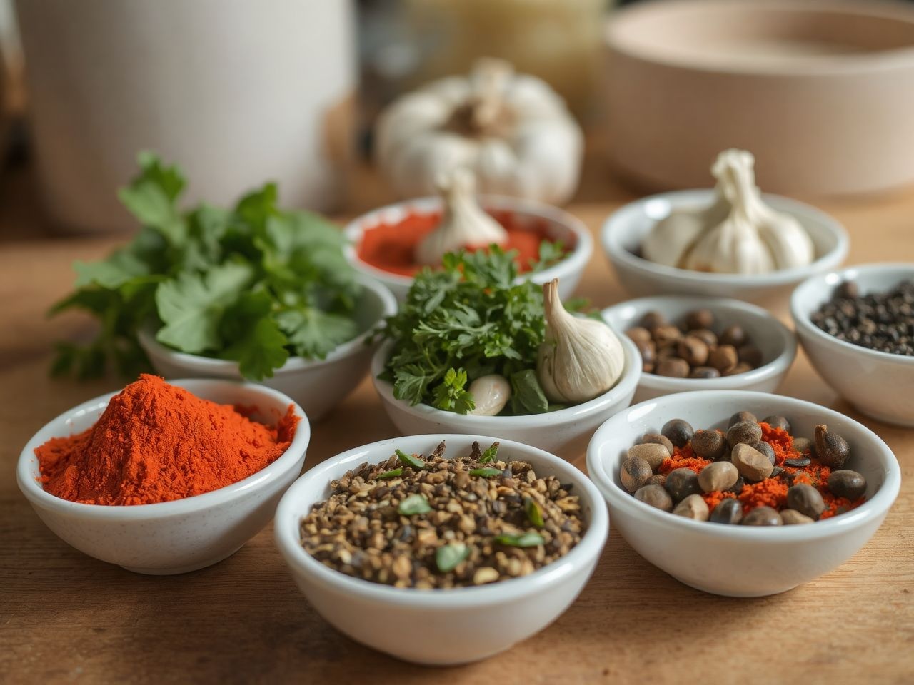 A fűszerek jól kiegyensúlyozzák a juhtúrós ízek pikánsságát.