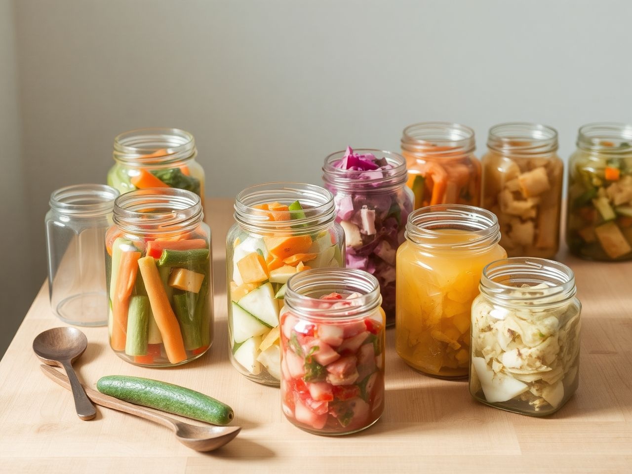 A káposzta és uborka is kiválóan savanyítható hasonló eljárással.