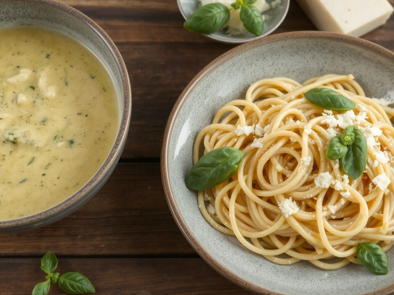 A cukkini mártás friss bazsalikommal és fokhagymával igazi olasz íz.