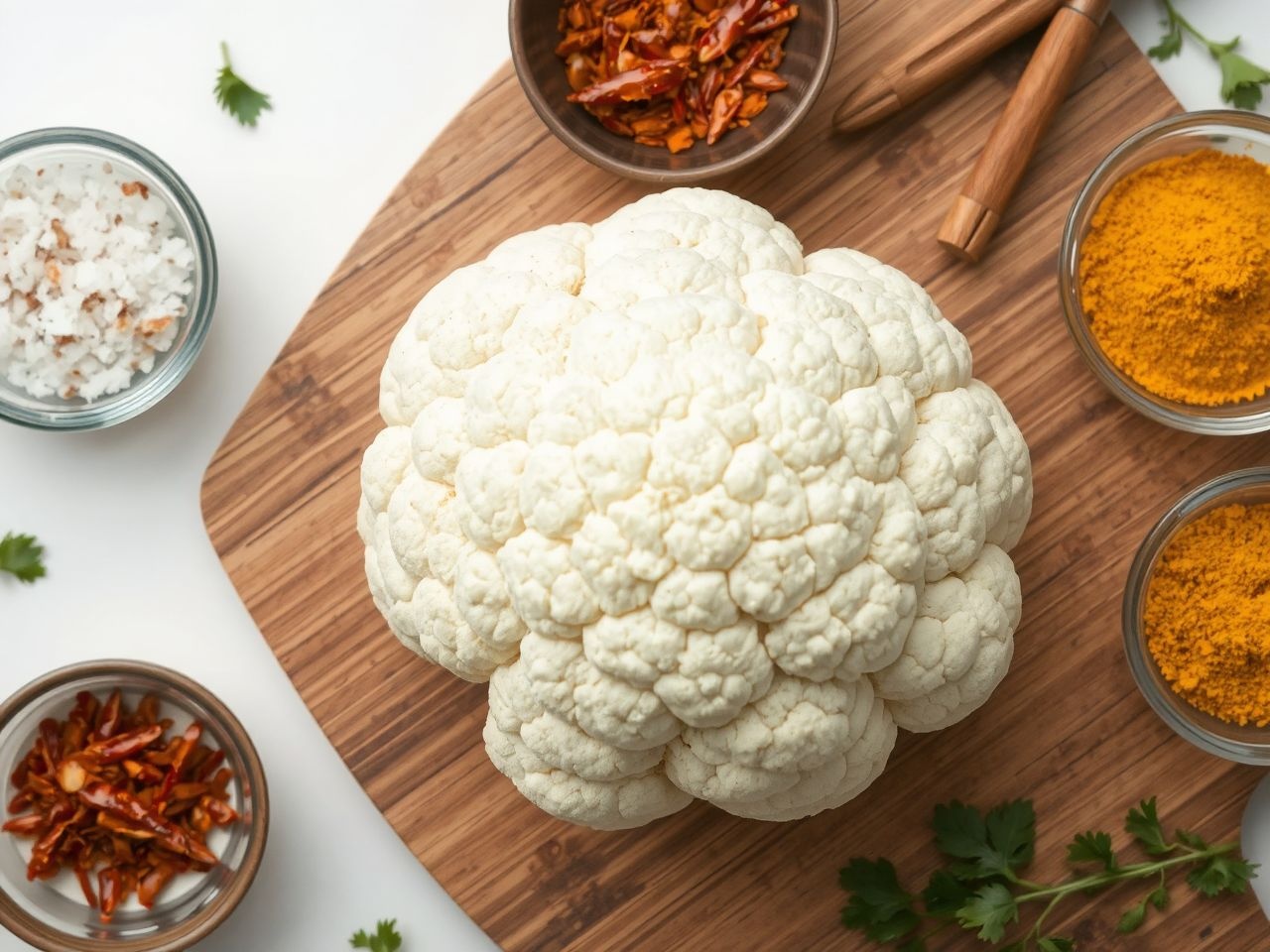 A karfiol édes-fűszeres kombinációban igazán különleges ízt ad.